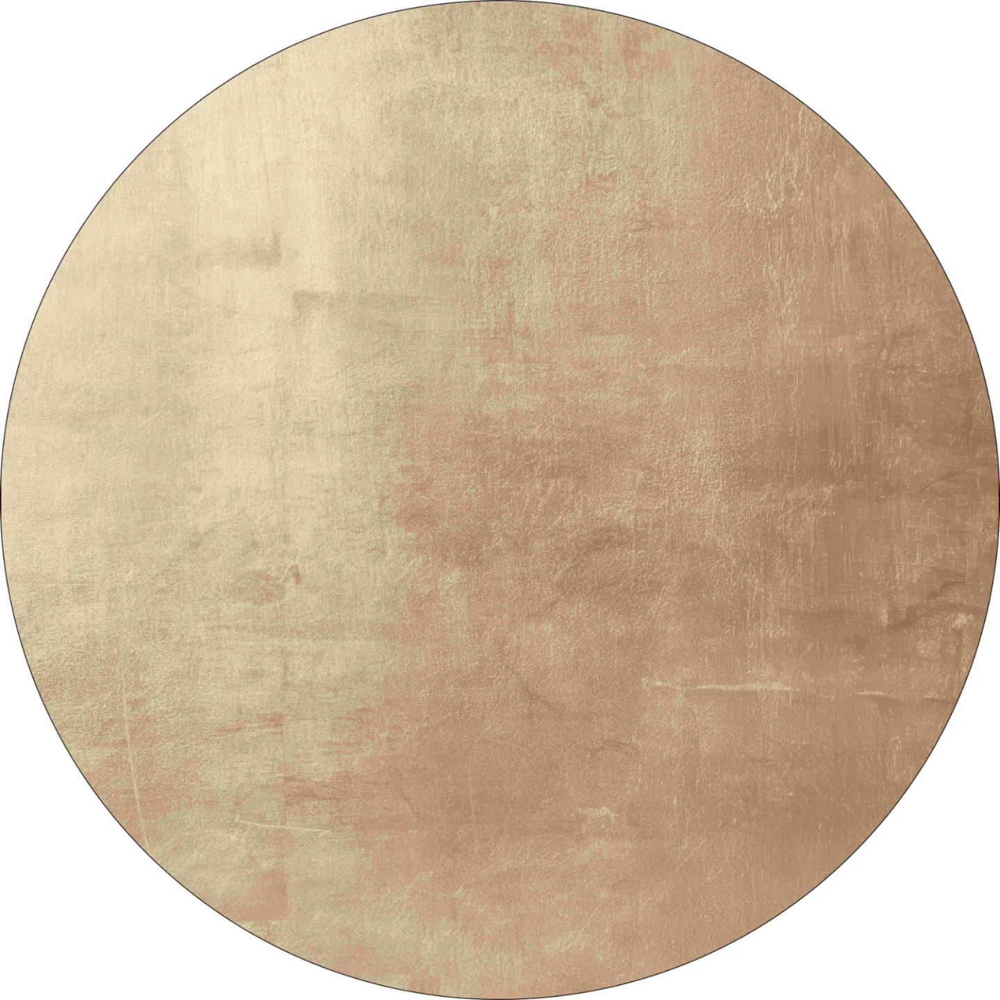 Rundt teppe - Artena (beige) (Størrelse: Ø 200 cm)