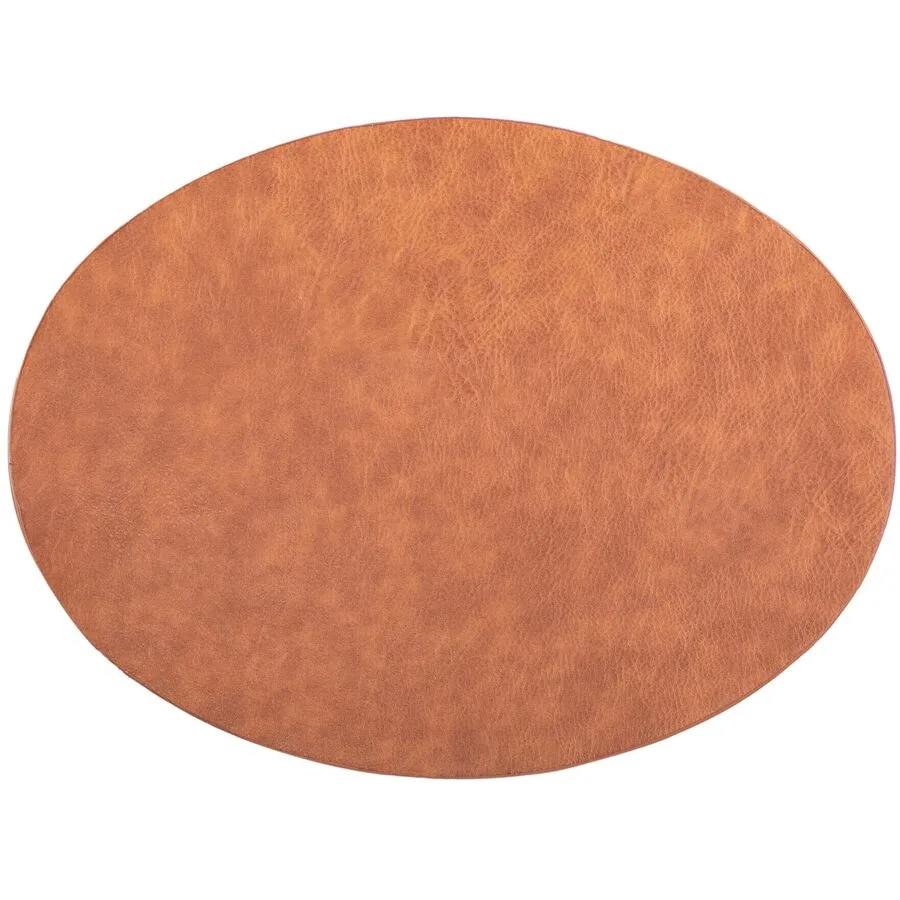 ZICZAC Tischset Troja Orange Kunstleder 33 x 45 cm