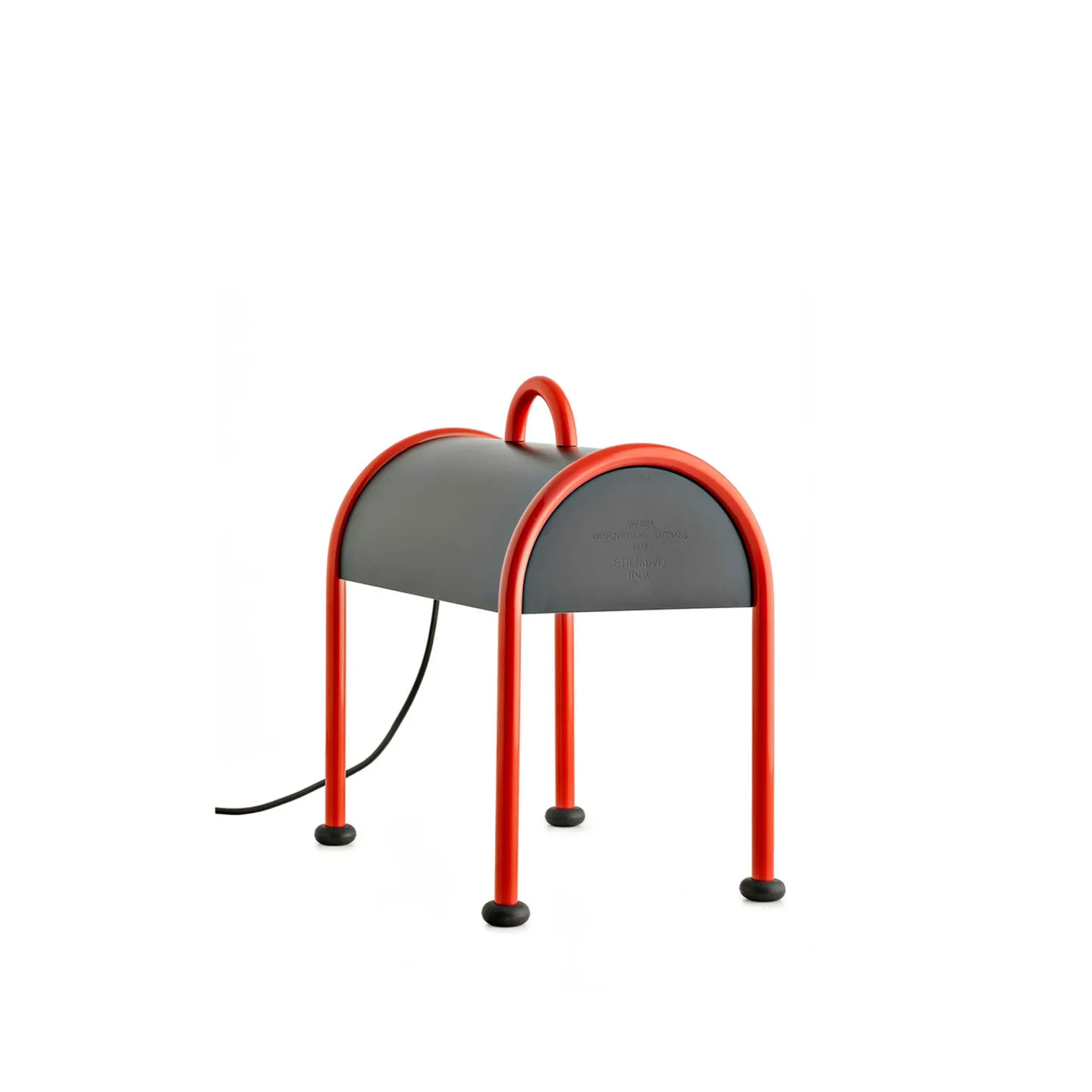 Stilnovo - Valigia / 1977 Table Lamp - Bordslampor - Ettore Sottsass - Röd,Svart