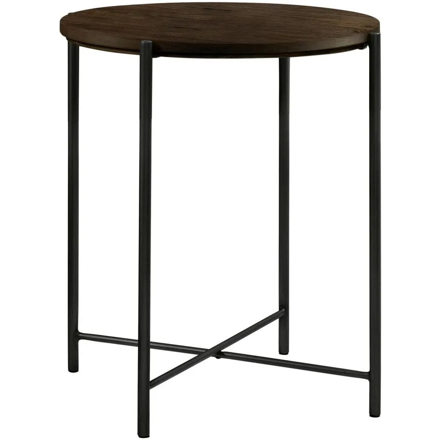 Hasena Nachttisch Volod Anthrazit Nussbaum, Metall Massivholz B 48 H 52 cm