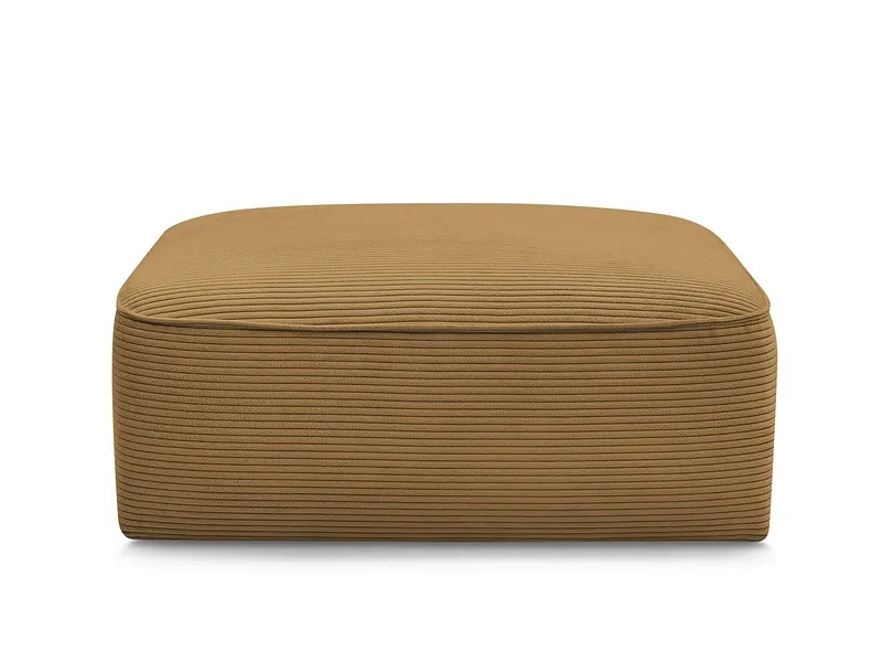 Hocker BOBOCHIC LEOPOLD 90x96x42cm cord-stoff gelb