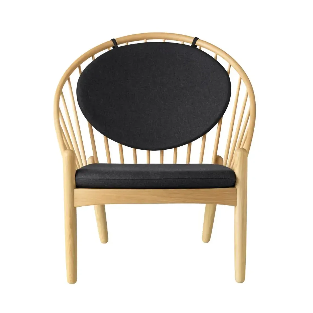 FDB Møbler J166 Jørna Stuhl Oak lacquered-dark grey
