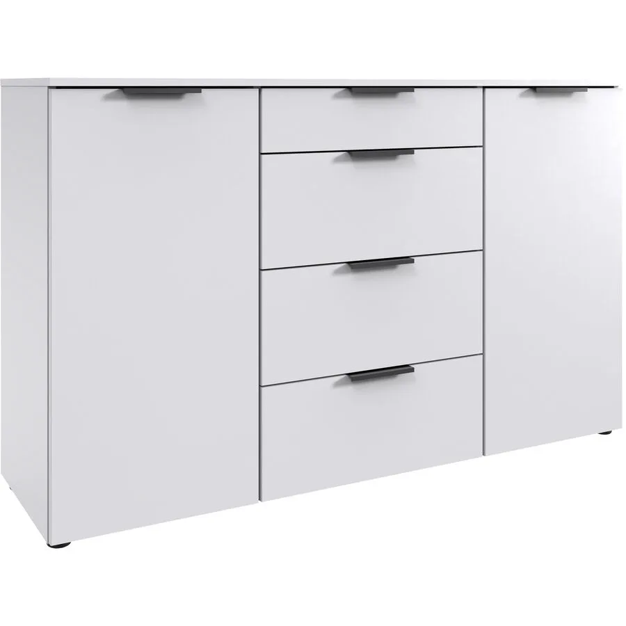 Kommode Sanko Weiss Holzwerkstoff 135 cm 41 cm