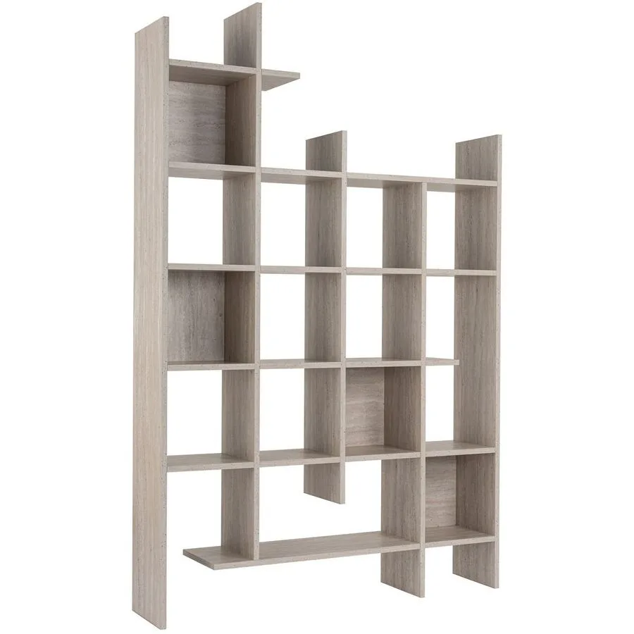 Bücherregal Georis Braun/beige marmoriert Holzwerkstoff B 122 H 188 cm