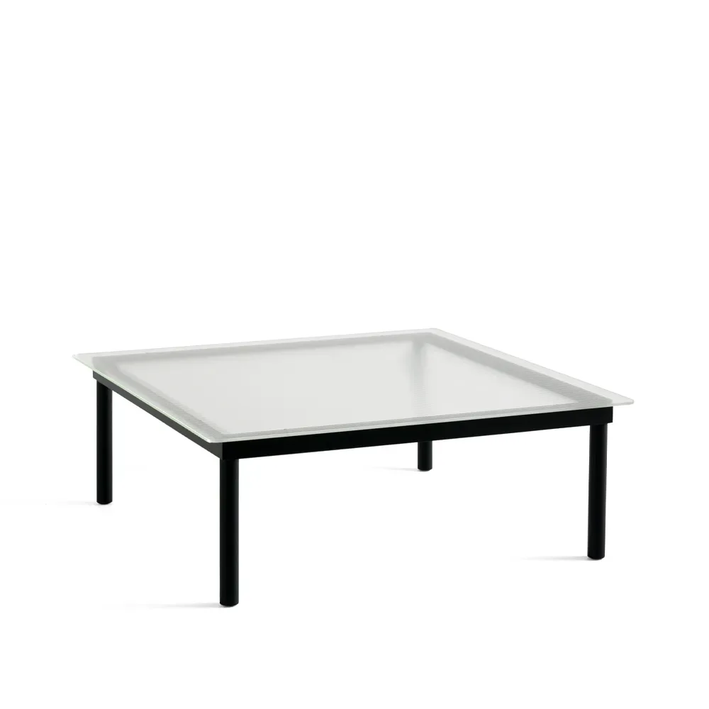 HAY Kofi soffbord black oak-glastopp-ribbat-b100 cm