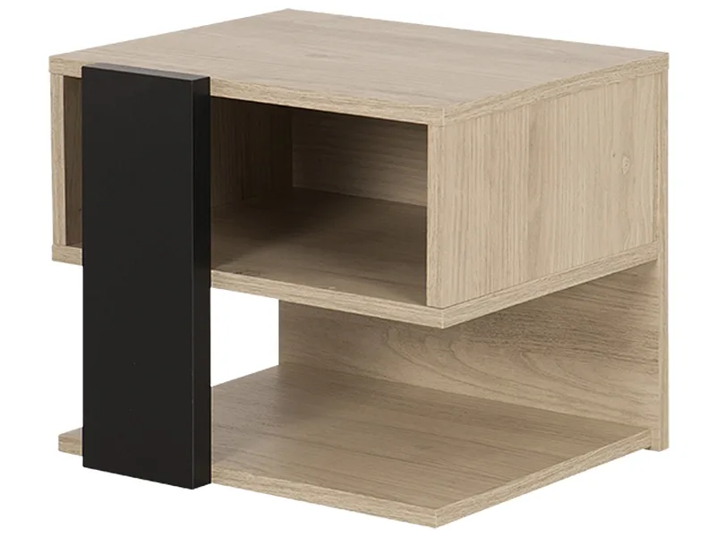 Nachttisch DUPLEX 44x38x37cm schwarz melamin