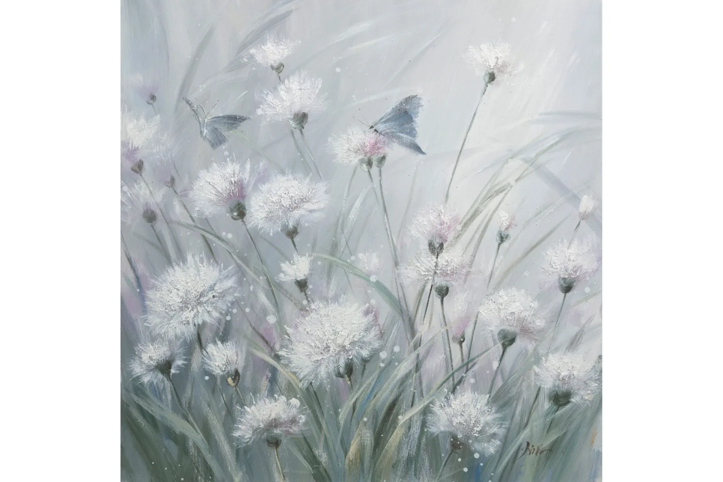 Oljemålning Maskrosor 60x60cm -