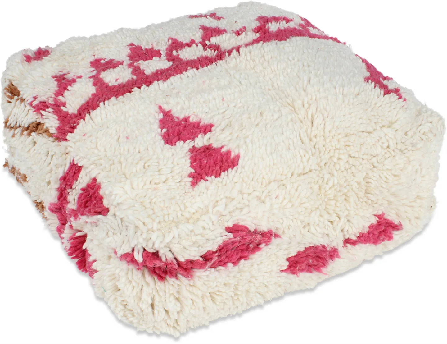 Sittepuff - Marokkansk Beni Ourain (Størrelse: 60 x 60 cm)