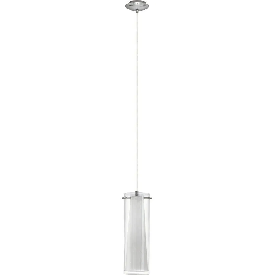 Eglo Pendellampe Pinto Grau Stahl 110 cm - Farbe: chrom