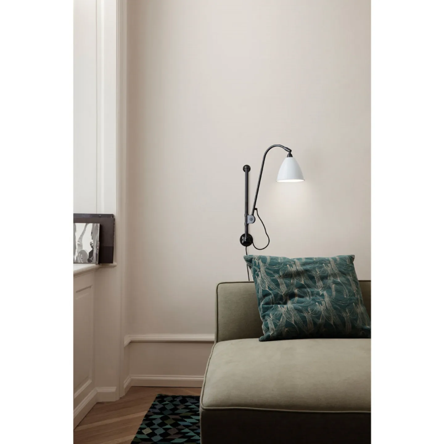 Bestlite BL5 Wandlampe, Ø 16 cm, schwarz/messing/weiß - GUBI - Wohnzimmer - Metall