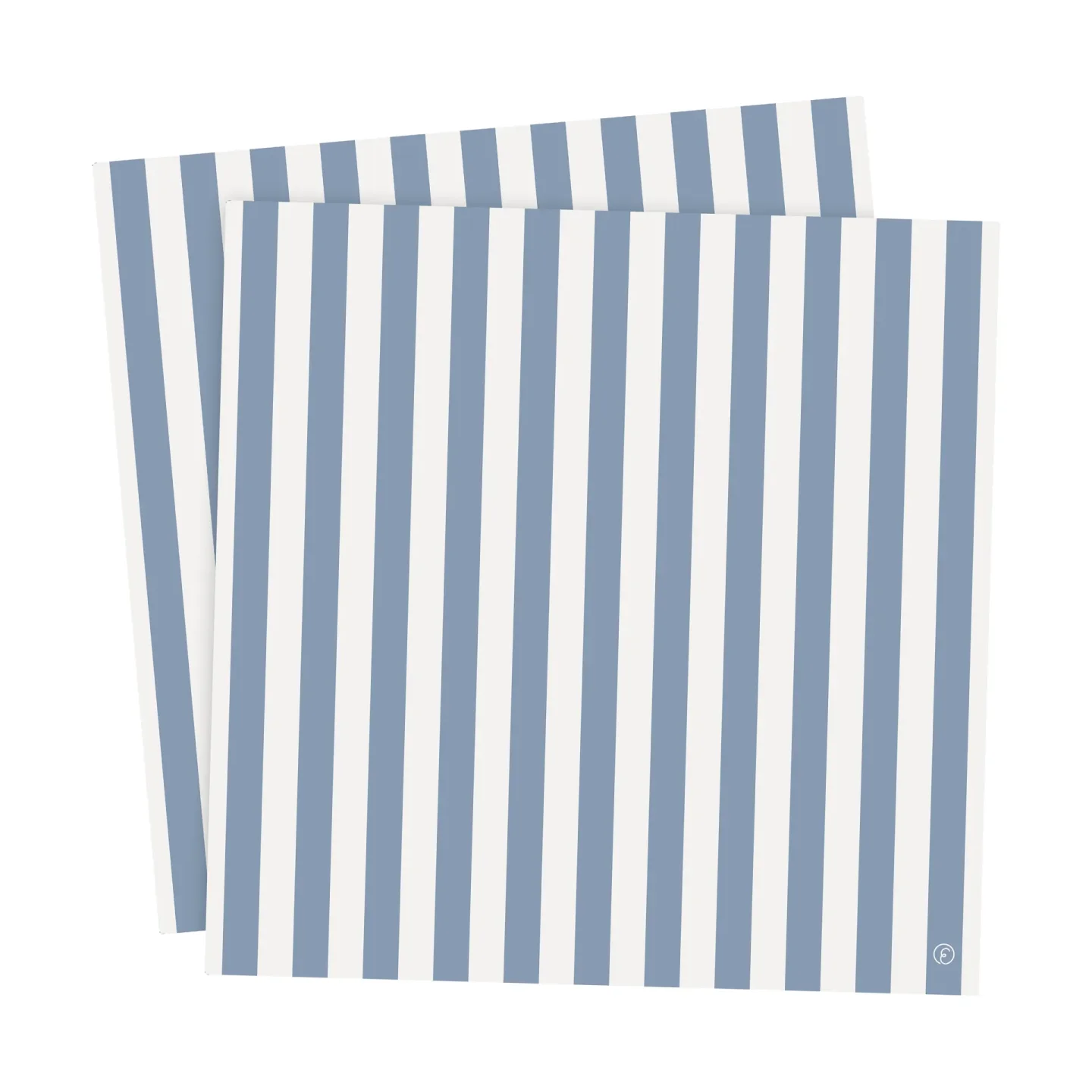 ERNST Ernst Serviette gestreift 33x33 cm 20er-Pack Hellblau-weiß