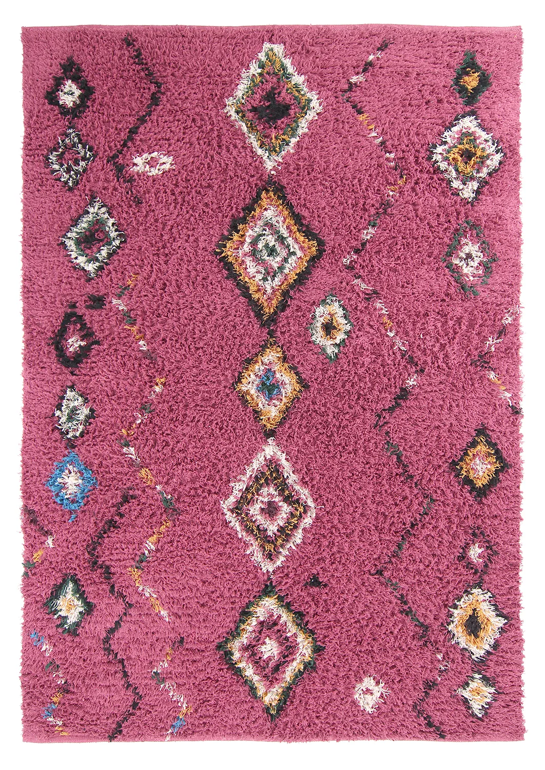 Ryetepper - Nyle Natural Cotton Shaggy (rosa/multi) (Størrelse: 160 x 230 cm)