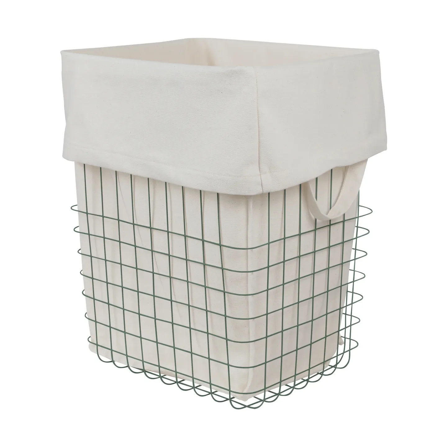 Mette Ditmer Store-it Aufbewahrungskorb mit Baumwollbeutel Large Thyme green