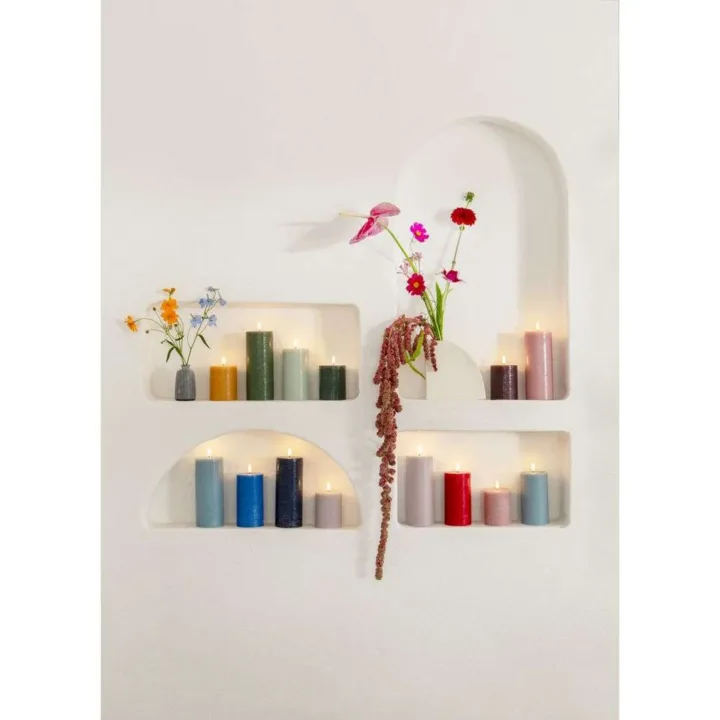 LED-stumpestearinlys. 7,8 cm, olivengrønn – Uyuni Lighting - Stue - Annet
