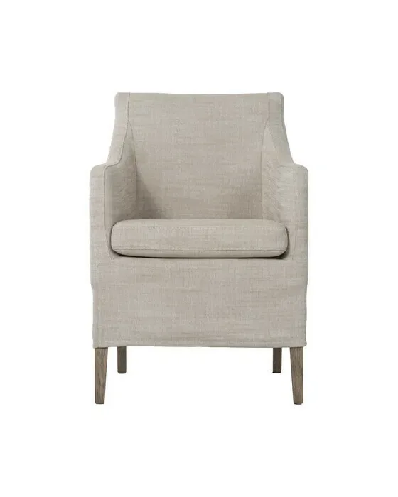 Avignon Dining Chair Sophie linen Pearl Grey