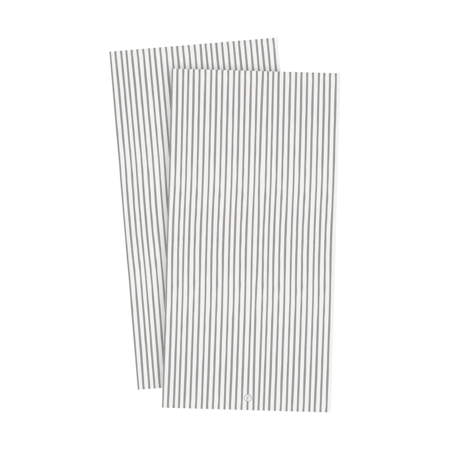 ERNST Ernst Serviette gestreift 10x20cm 20er-Pack Weiß-grau am Rand