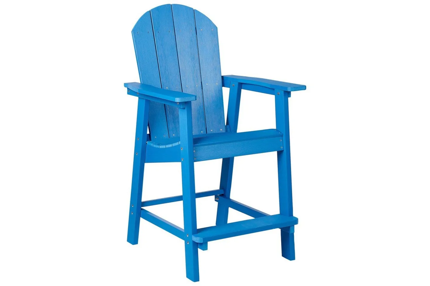 Trädgårdsstol Adirondack - Blå, 58x71x124 cm