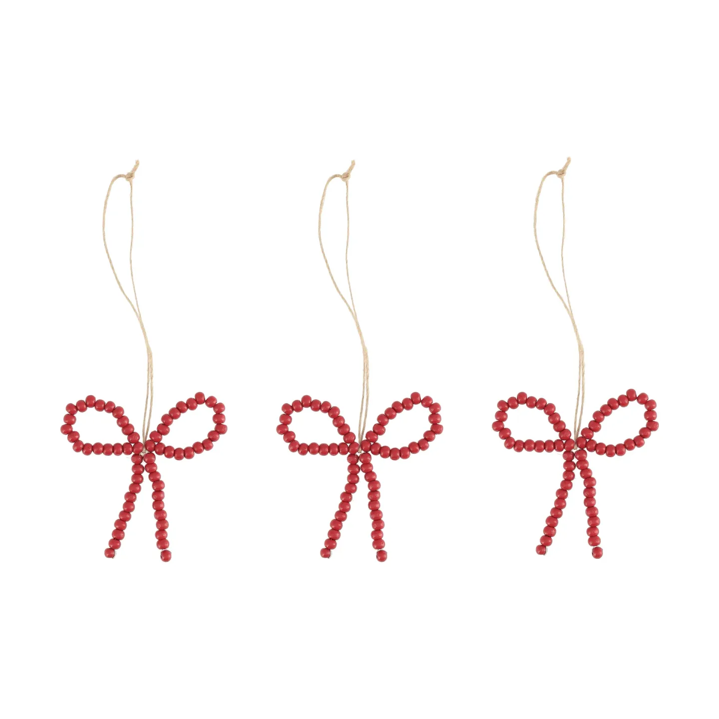 Scandi Living Craft julgranshänge rosett 3-pack Röd
