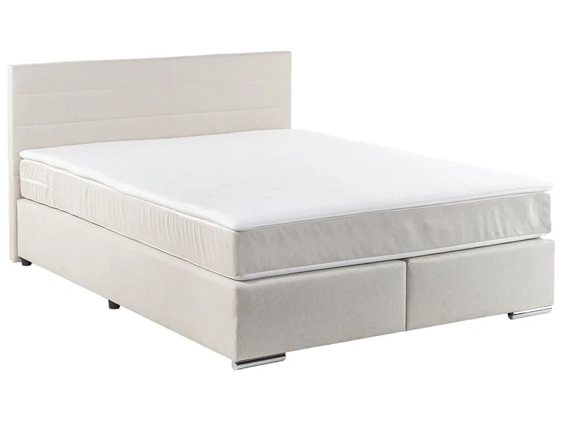 Boxspringbett SORCHA beige 160x200cm fest