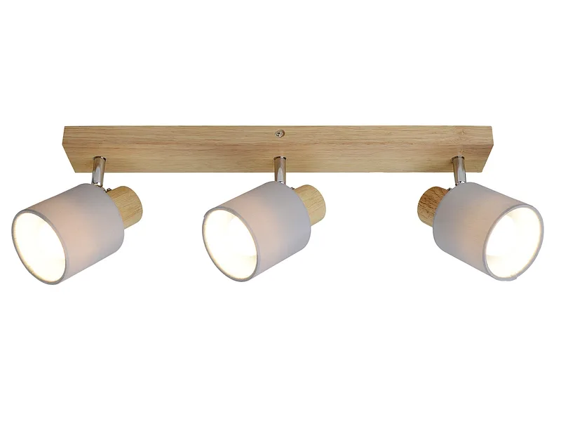 3 Spots MOODY 47cm holz