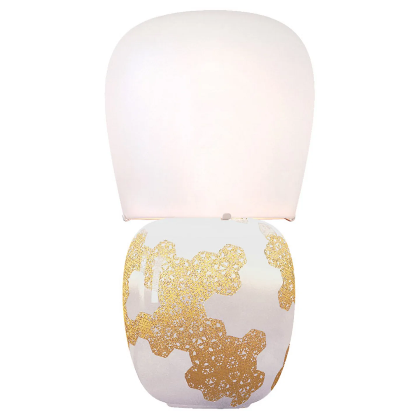 Hive Bordlampe White - KDLN - Stue - Design - Keramikk - Med skjerm