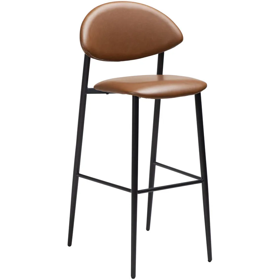 DAN-FORM Barhocker 2er-Set Tush braun/schwarz Kunstleder H 107 cm