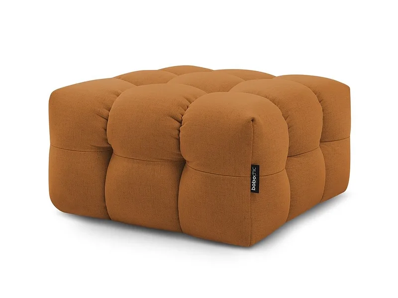 Hocker BOBOCHIC CLOUD 84x84x43cm stoff gelb