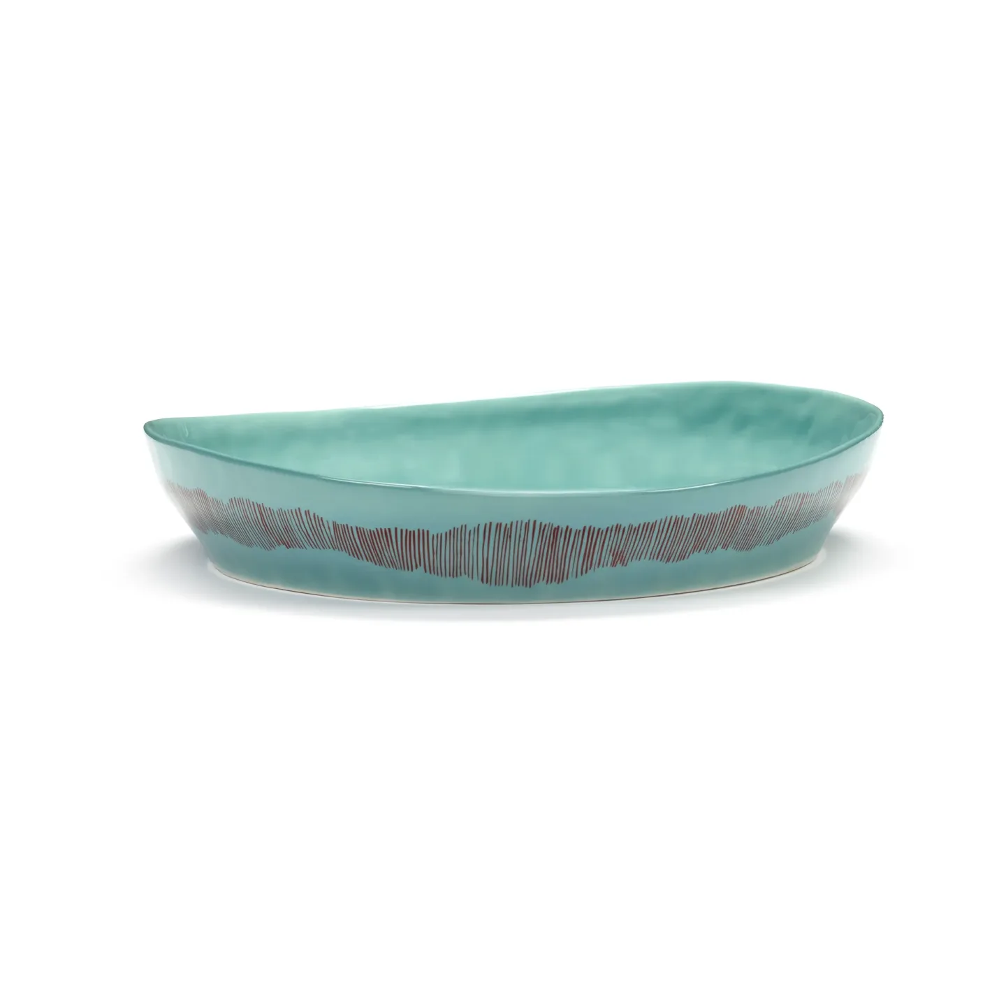 Serax Ottolenghi Feast Servierschale S Ø30 cm Azure stripes-red