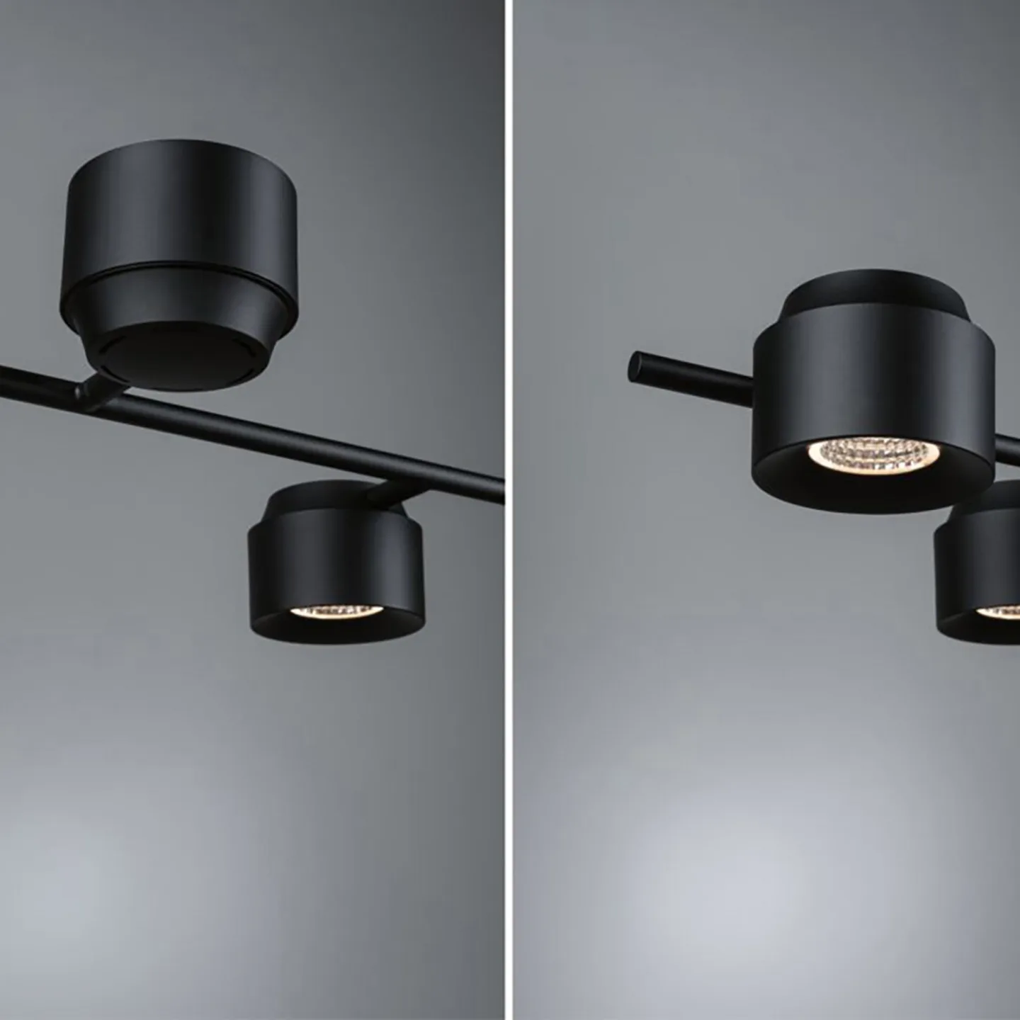 Puric Pane 6 Pendelleuchte 3-step Schwarz - Paulmann Puric Pane I - Wohnzimmer - Modern - Metall - Mehrflammig