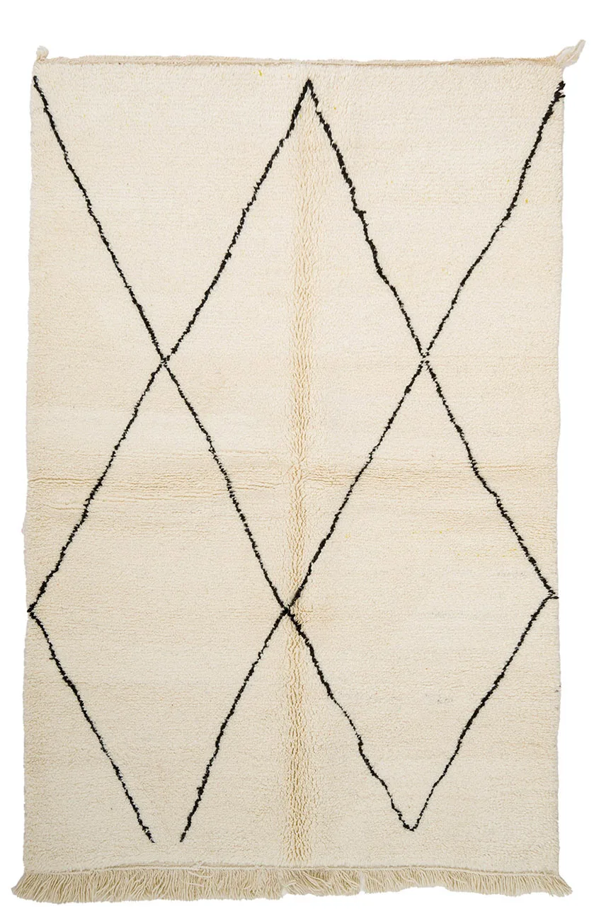 Kelim-teppe Marokkansk Beni Ourain 150 x 230 cm (Størrelse: 150 x 230 cm)