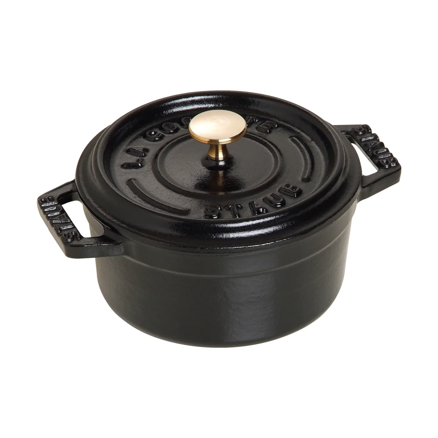 STAUB Staub La Cocotte runder Topf Gusseisen 0,25 L Schwarz
