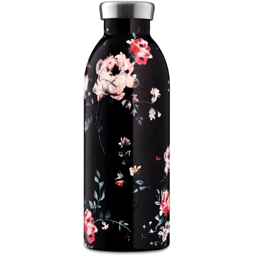Thermosflasche 24 Bottles Schwarz Edelstahl 20.5 cm - Farbe: Ebony Rose