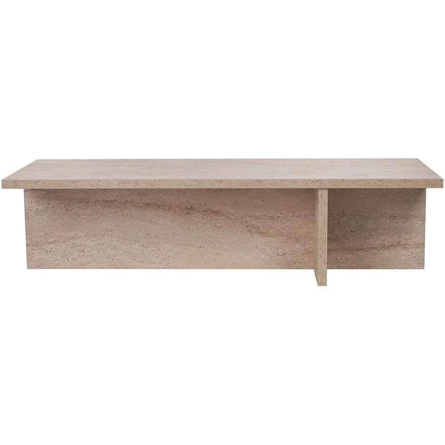 Salontisch Georis Braun/beige marmoriert Holzwerkstoff B 120 H 30 cm