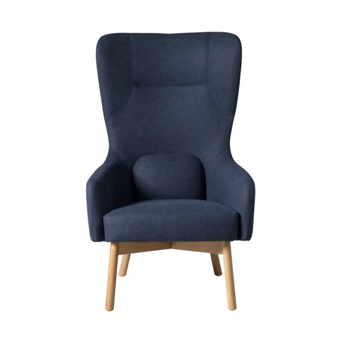 FDB Møbler L35 Gesja Wing Chair Sessel Dark blue-lacquered oak