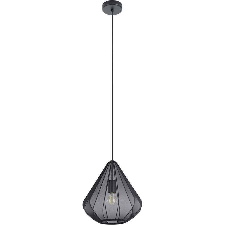 Eglo Pendellampe Dolwen Schwarz Stahl 110 cm