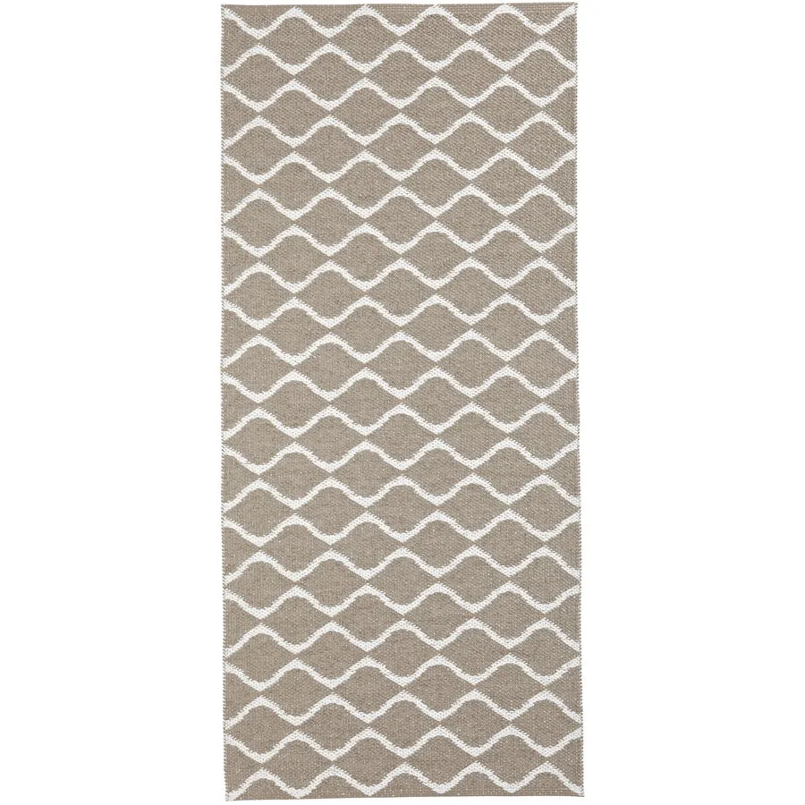 HORREDSMATTAN Outdoor-Teppich Wave Beige 200 cm 200 cm - Material: PVC - Outdoor-Teppich