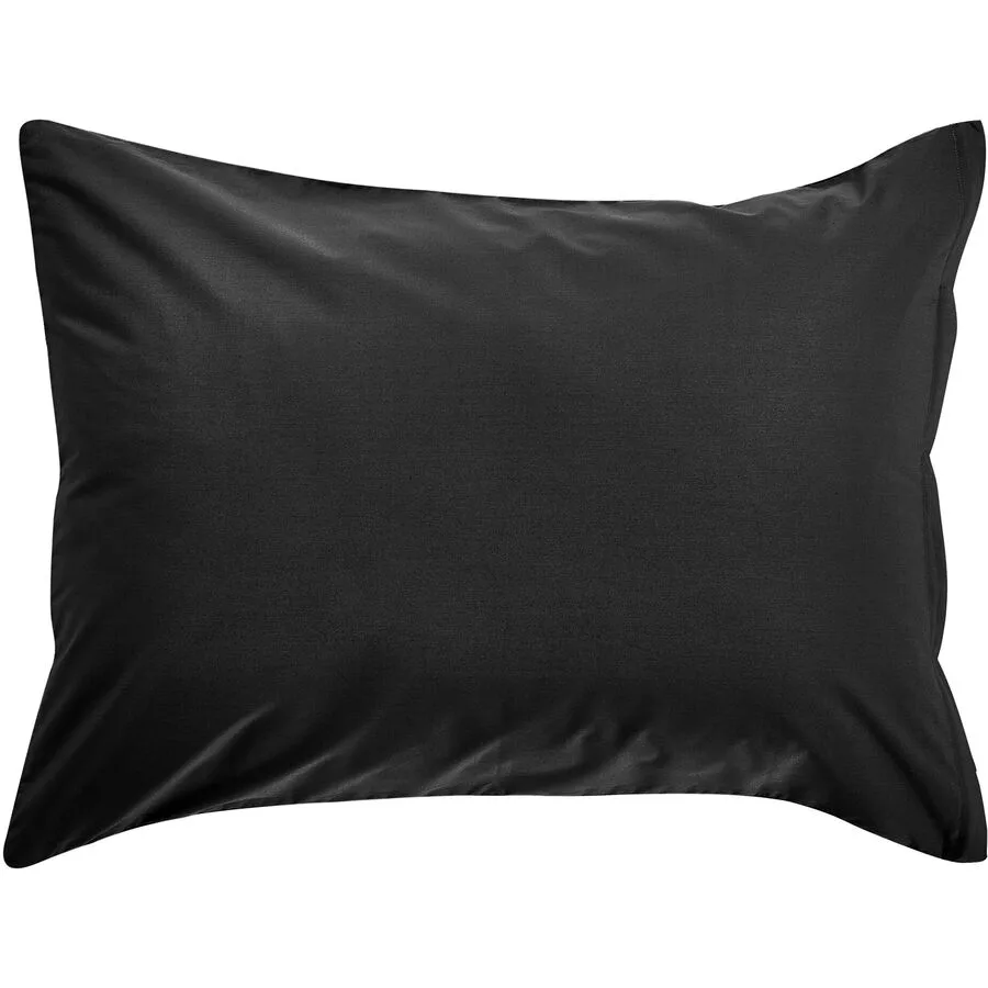 Kissenbezug Kos Schwarz Satin 50 cm 70 cm