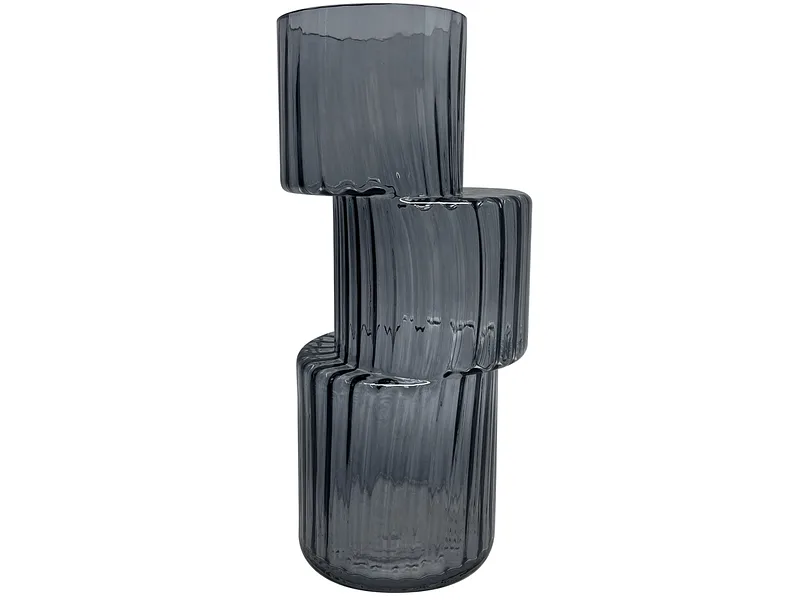 Vase KASSIS 13.5x13.5x29cm grau