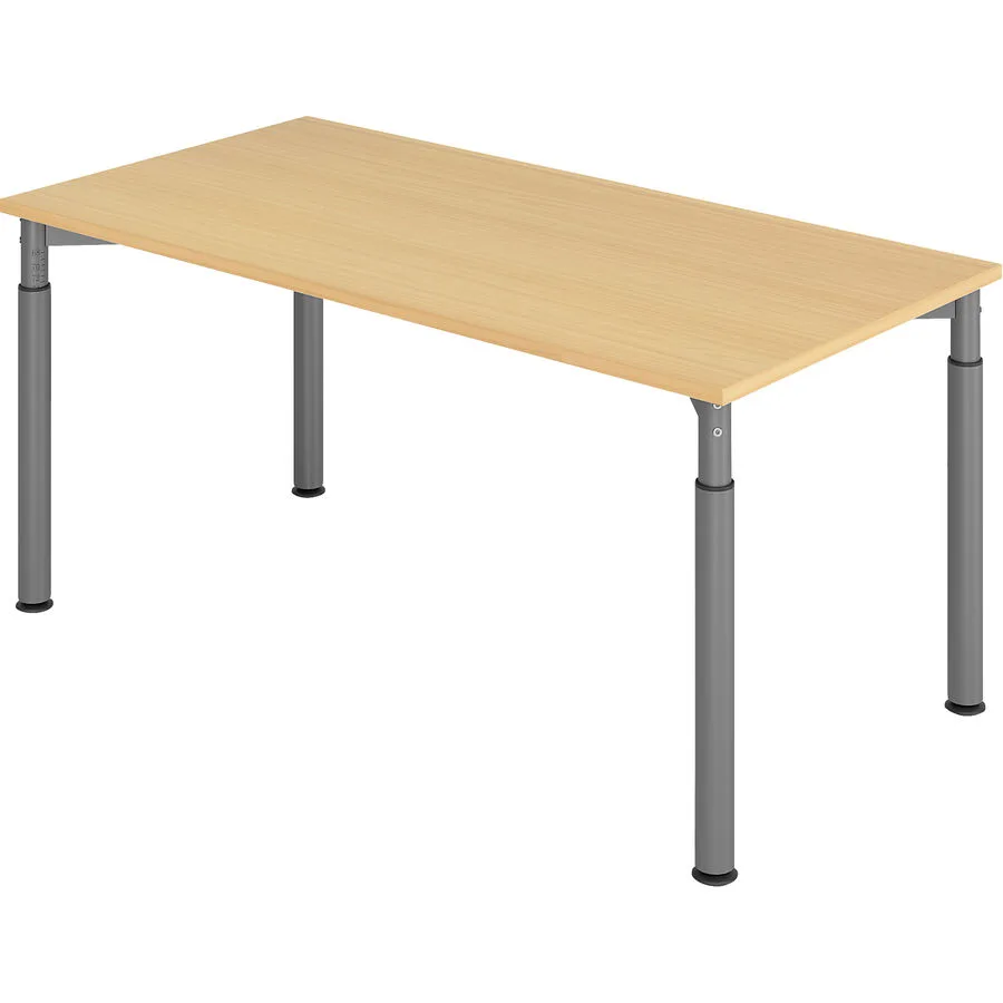 Schreibtisch Office buche Holzwerkstoff Höhenverstellbar B 160 T 80 cm