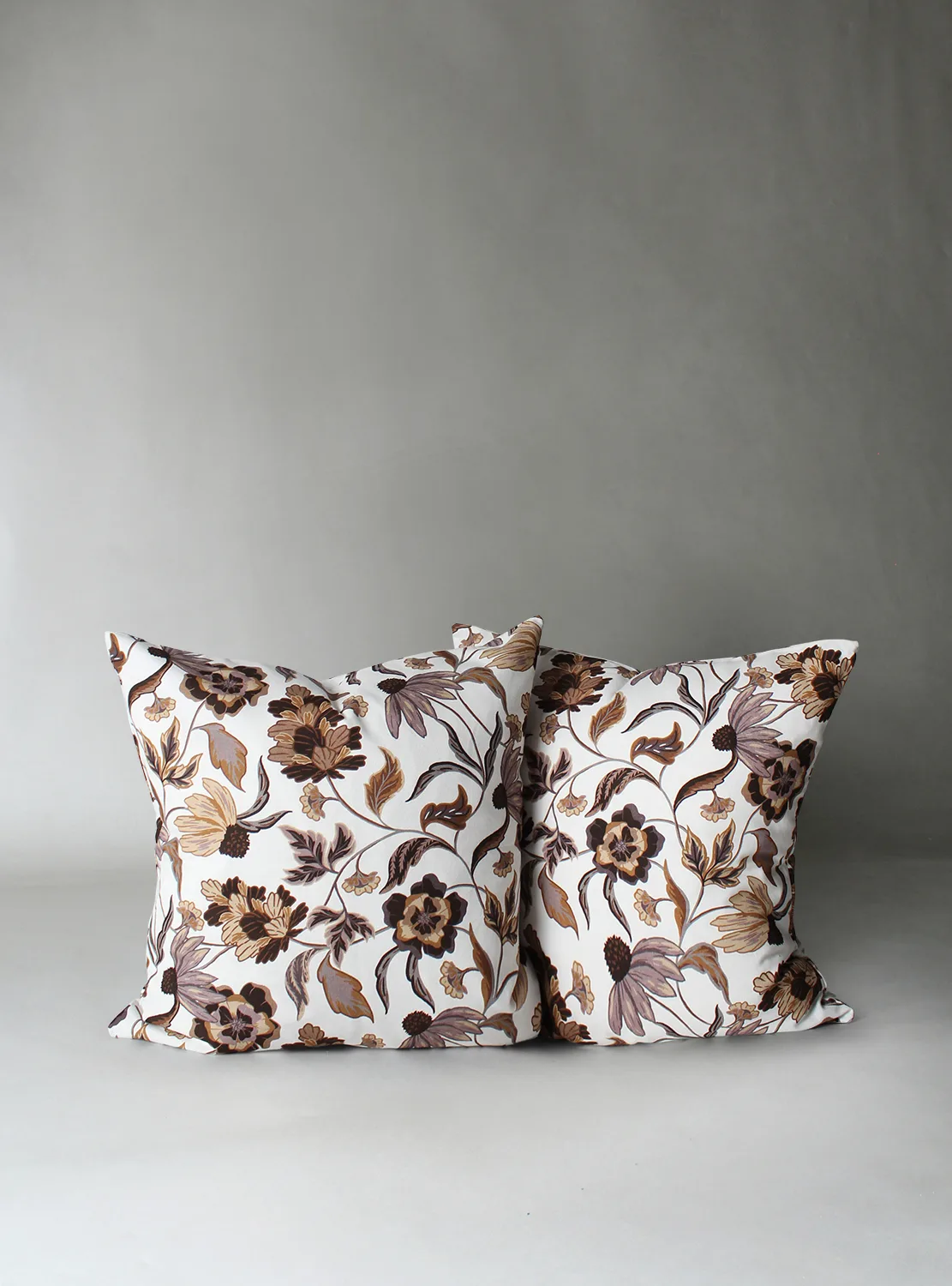 Putetrekk x 2 Mathilde (lilla) (Størrelse: 45 x 45 cm)