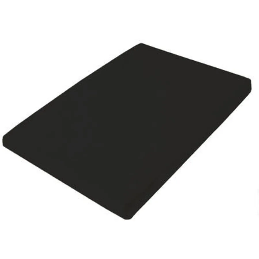 Living Home Fixleintuch Uni schwarz Baumwolle 140 x 200 cm