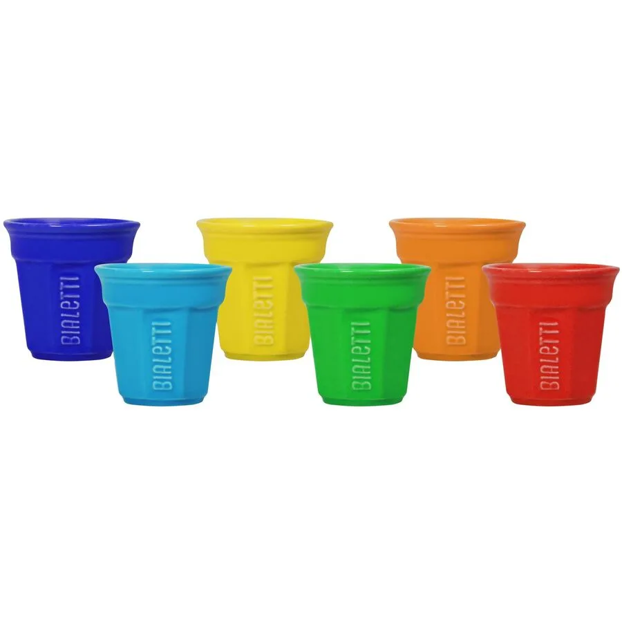 Kaffeebecher-Set Bialetti Mehrfarbig 90 ml