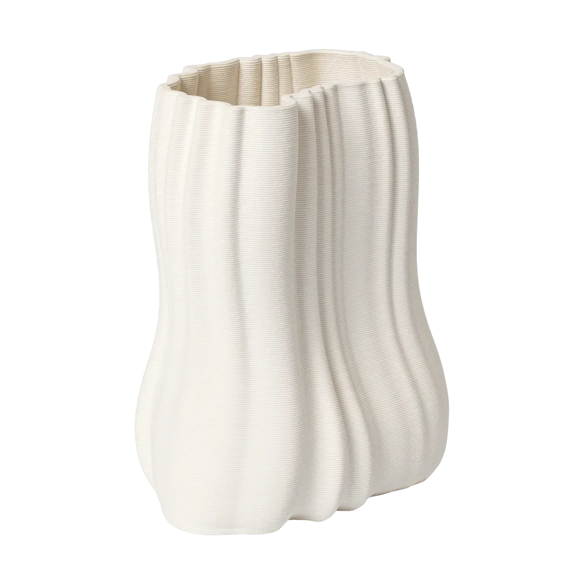Ferm Living Moire Vase 20 cm Off-white
