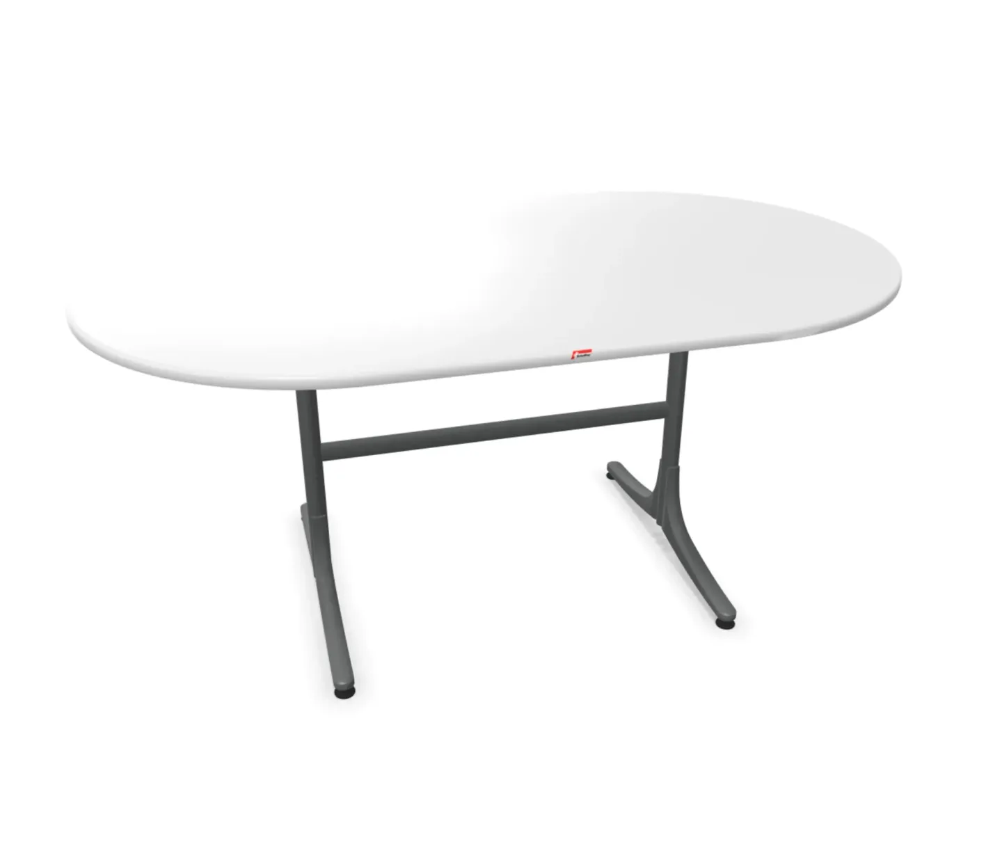 Schaffner Gartentisch Schaffhausen Oval Weiss | Schubiger Möbel