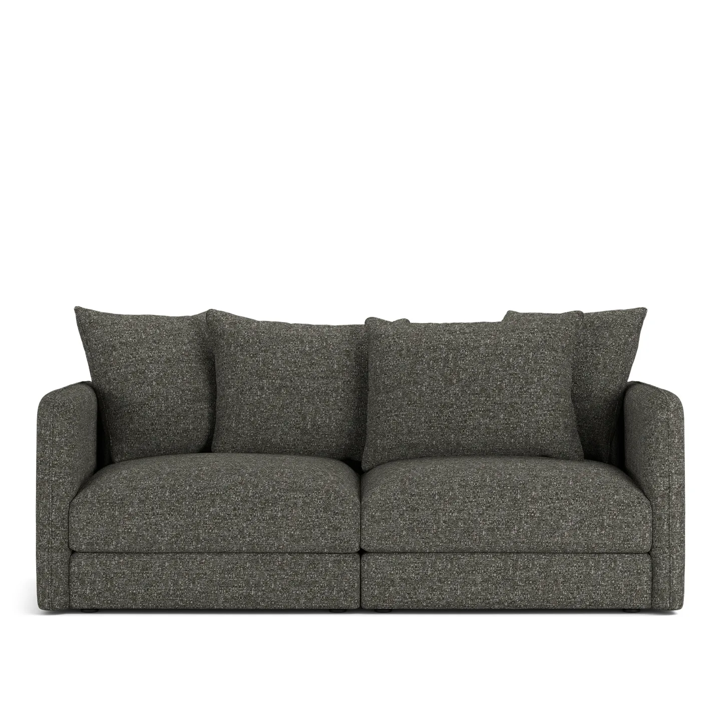 NOGA - Pavarotti 2-Seater, Removable Cover, Cushion Variant 01, Lucinasco 06 - Soffor - Svart