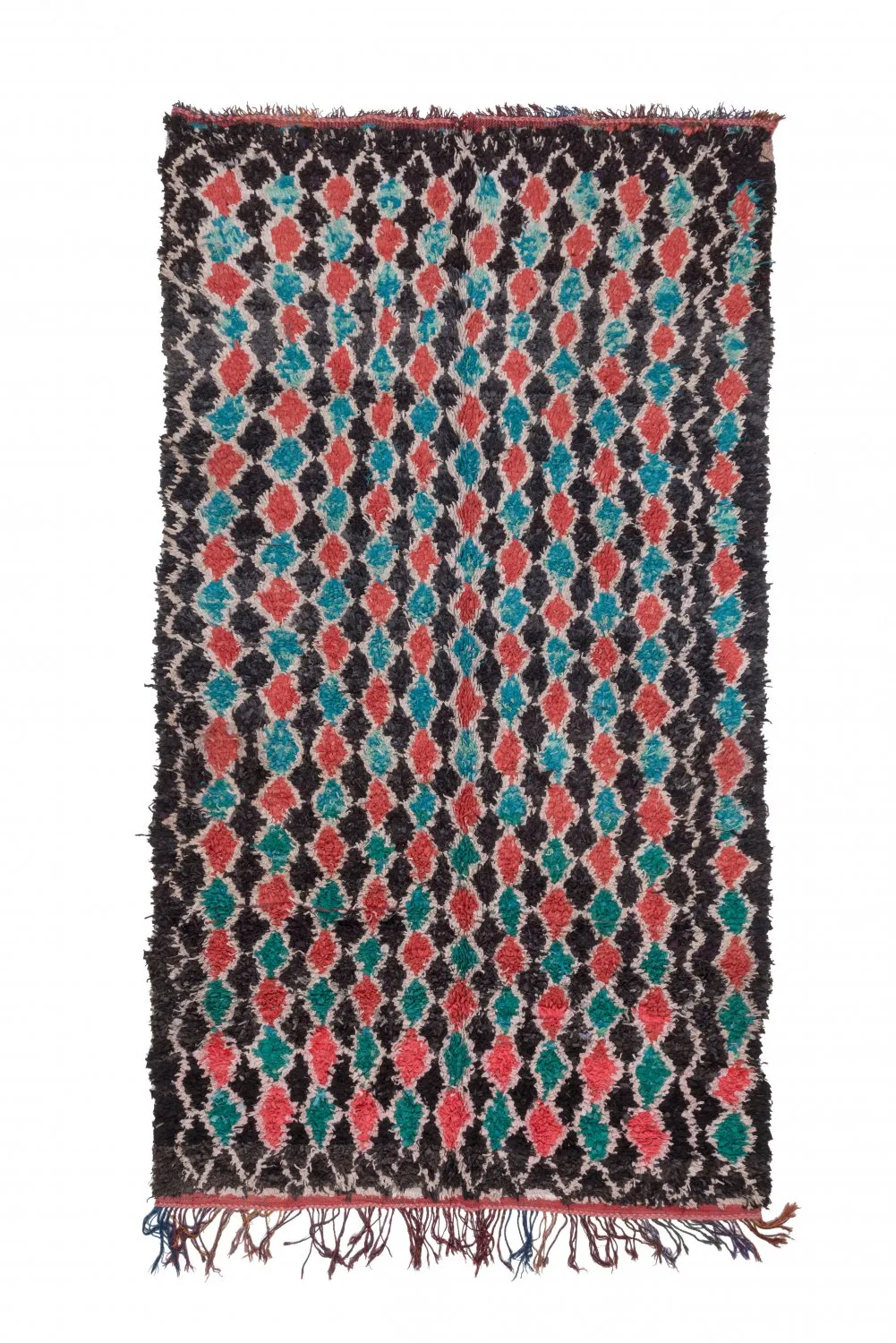 Marokkansk Boucherouite-teppe 395 x 180 cm