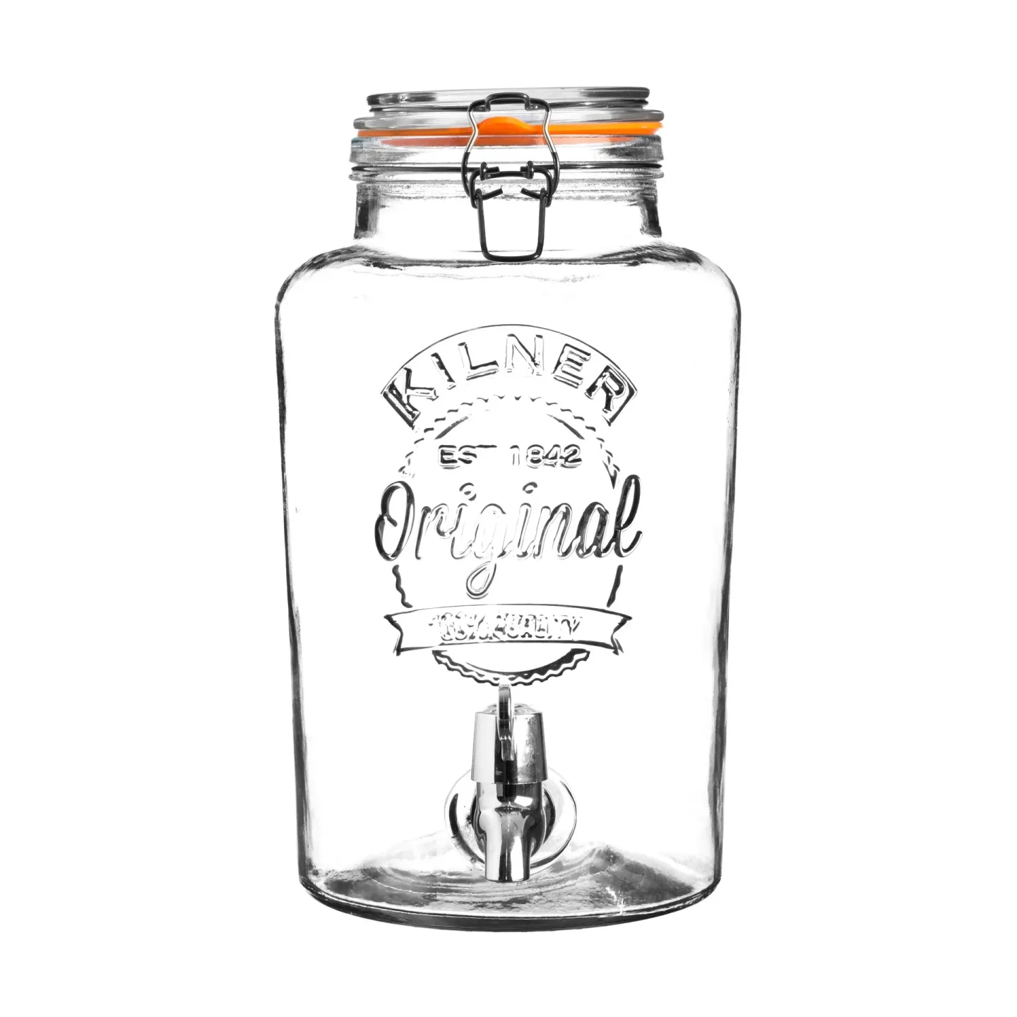 Kilner Kilner Getränkespender mit Zapfhahn Klar-Edelstahl, 8 l