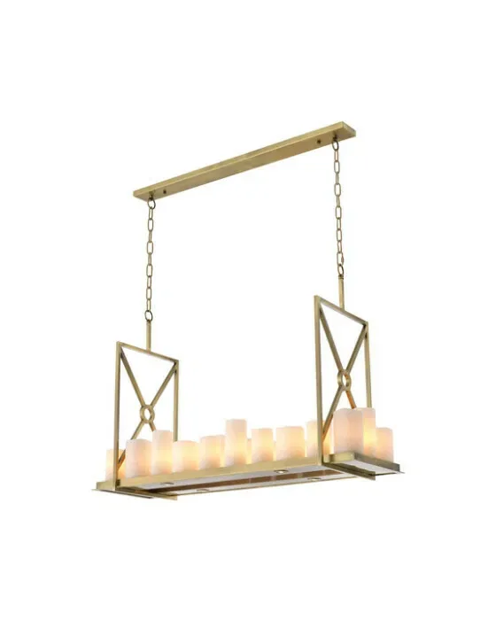 Commodore Chandelier Brass