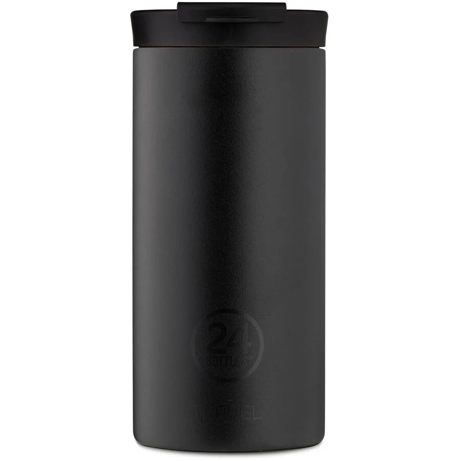 Thermobecher 24 Bottles Schwarz Edelstahl 18.5 cm - Farbe: Tuxedo Black