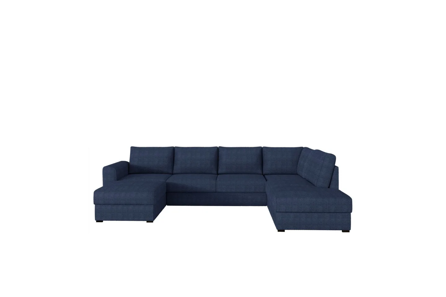 Taberk Bäddsoffa med Divan och Schäslong 4-sits i Chenille - Blå